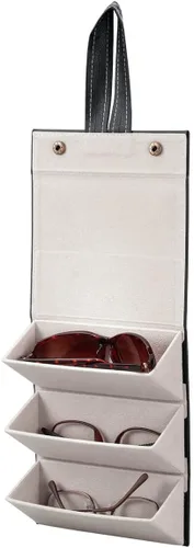 Vista 5 de Estuche plegable para gafas 3 pares, Negro