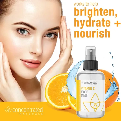Vista 3 de Vitamina C Glow Hidratante Anti-Envejecimiento Facial Mist w/Actives Vita C, niacinamida, colágeno, péptidos y retinol Refresca e ilumina la tez