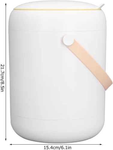 Vista 6 de Lavadora portátil de 3 litros, mini lavadora de calcetines de 15 minutos de apagado automático, lavadora compacta, fácil de usar, secadora