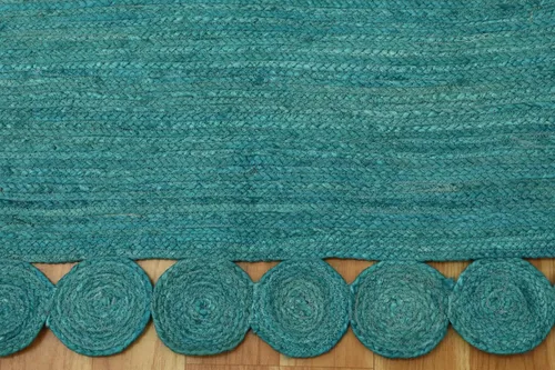 Vista 48 de Natural Jute Collection - Alfombra rectangular de 2 x 3 pies, alfombra de yute trenzada a cuadros multicolor de 0.27 pulgadas de grosor, ideal