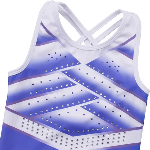 Vista 81 de MODAFANS Leotardos de gimnasia para niñas brillantes para bailar ballet, pantalones cortos con espalda cruzada