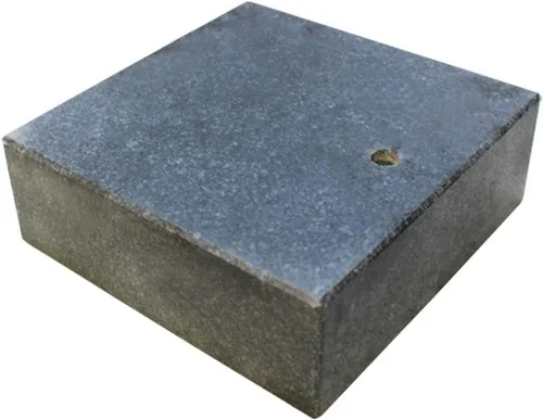 Vista 4 de Placa de soporte para comparador de control de superficie de granito, base de 6" x 6" x 2