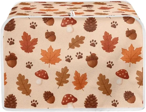Vista 16 de Talayituse Autumn Maple Leaf Print Toaster Cover 2 Slice Bread Toaster Oven Cover Washable Toasters Dust Covers Kitchen Small Appliance Covers