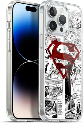 Vista 12 de Head Case Designs Funda de gel con licencia oficial de Superman DC Comics Collage Comicbook Art [protección de grado militar] compatible con Apple