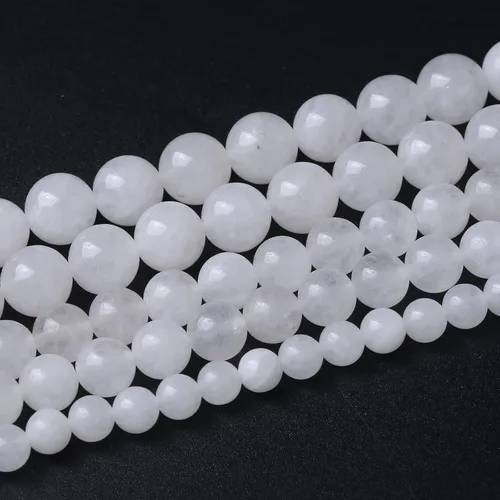 Vista 54 de 36 piezas de cuentas sueltas de espacio de jade de epidoto verde y rojo natural de 10 mm, cuentas redondas para hacer joyas DIY, collares, pulseras