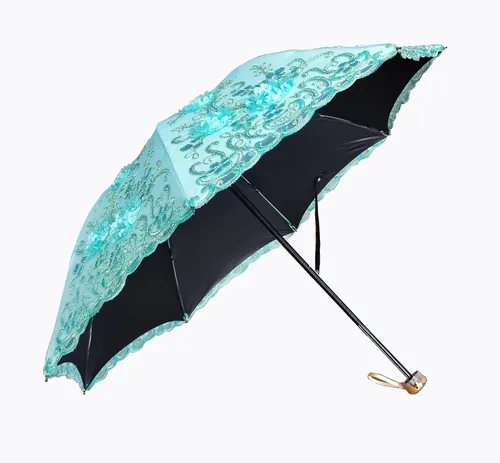 Vista 62 de WENDIN Sombrilla de encaje plegable vintage Paraguas gótico lluvia Anti-UV protección de encaje parasol cúpula Foto Props niñas sombrilla paraguas