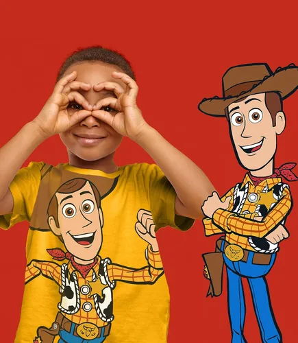 Vista 6 de Toy Story Pixar T-Shirts (3 Pack) Woody Buzz Lightyear & Rex - Toddlers to Kids