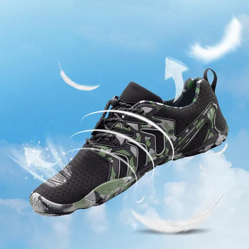 Vista 5 de Zapatos acuáticos para hombres y mujeres, para exteriores, playa, secado rápido, atléticos, acuáticos, zapatos deportivos para senderismo, escalada
