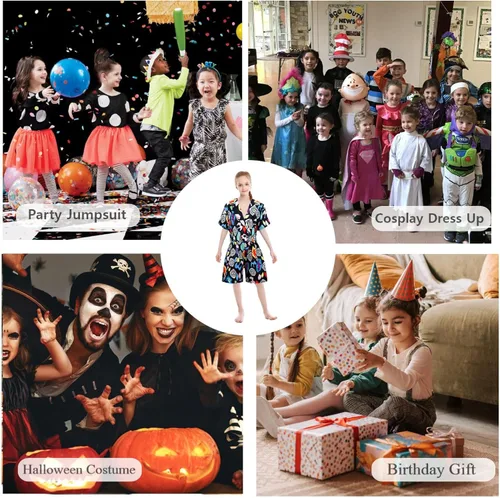 Vista 7 de Aotekids Disfraz de cosplay de Once para niñas de 5 a 12 años