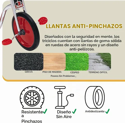 Vista 5 de [Usado] Angeles Bicicleta para niños pequeños con neumáticos de goma sin aire