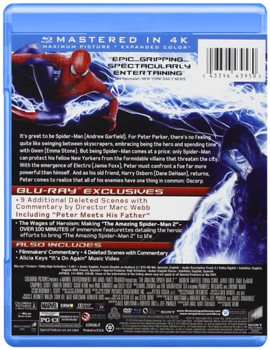 Vista 2 de The Amazing Spider-Man 2 (Blu-rayDVD)