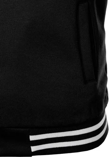 Vista 4 de HOOD CREW Chaquetas universitarias de moda para hombre, abrigo casual de béisbol