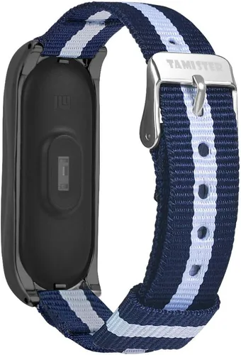 Vista 3 de Pulsera compatible con Xiaomi Mi Band 7, correa de repuesto de lona deportiva, ajustable, duradera, suave, ligera, compatible con Xiaomi Mi Band 7