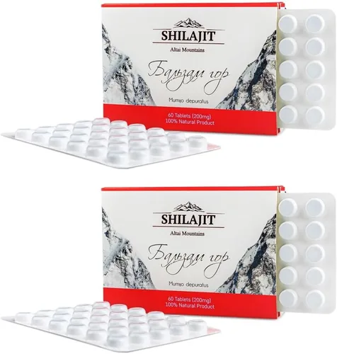 Vista 9 de Siberian Green Gotas secas Shilajit Pure de alta calidad Altai Golden Mountains - 120 unidades (200 mg) Auténtico certificado de seguridad y calidad