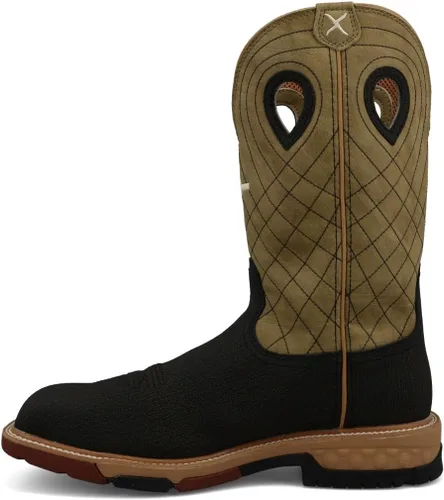 Vista 2 de Twisted X Mens 12" Pull On Soft Toe Western Work Boot