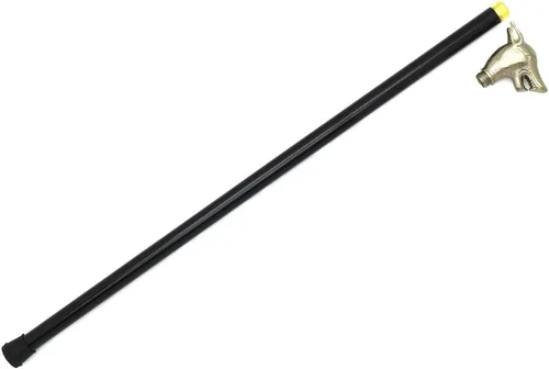 Vista 9 de Snake Eye Tactical Mango de peltre para bastón de caminar de 34.5 pulgadas con pequeño almacenamiento sin hoja
