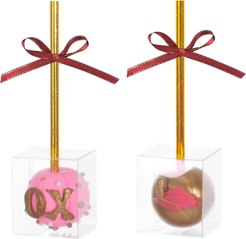 Vista 21 de RomanticBaking Paquete de 37 Cajas de Macarons de 4.17" x 2.16" x 1.37" para 2 Brownies Oreo Cubiertos de Chocolate Trufa Golosina Cajas
