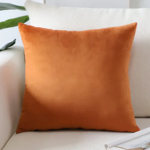 Vista 41 de Artscope Fundas de Almohada de Terciopelo de Lujo Fundas de Almohadas Cuadradas Decorativas Fundas de Cojines Suaves Sólidas para Sofá de Sala Sofá