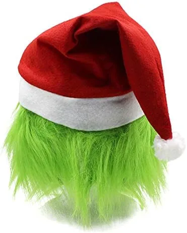 Vista 6 de Accesorios para disfraz de Navidad máscara de látex verde aterradora máscaras para adultos