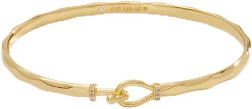Vista 11 de Alex and Ani Pulsera de tensión de gancho facetado brillante plateado