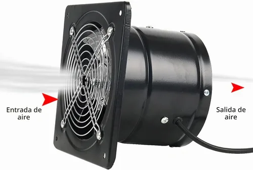 Vista 3 de Extractor de escape de 8 pulgadas con enchufe, 735CFM a través de la pared