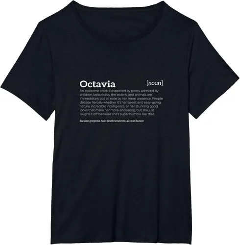 Vista 5 de Octavia es un Awesome Chick Funny complementar playera, hombre L, Negro