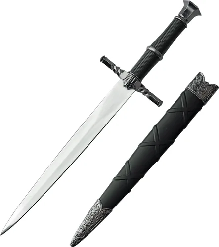 Vista 14 de Versión limitada Geralt Silver Sword Monster Slayer Réplica con grabado Cosplay