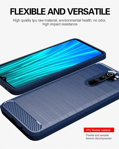 Vista 3 de Asuwish Funda de teléfono para Xiaomi Redmi Note 8 Pro con protector de pantalla de vidrio templado y accesorios para celulares, silicona TPU suave