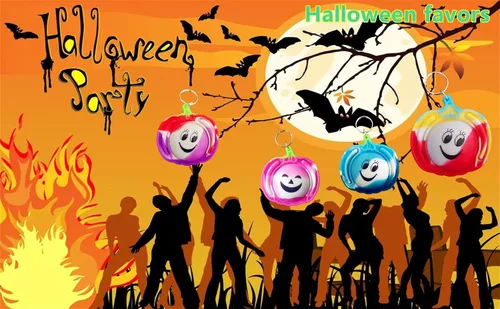Vista 4 de Paquete de 20 mini burbujas para ansiedad de calabaza de Halloween a granel para niños, recuerdos de fiesta y regalos para estudiantes en el aula
