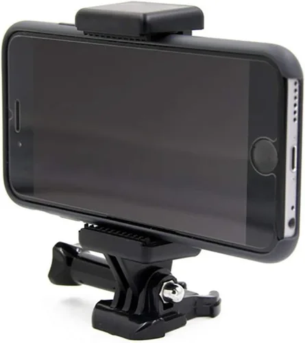 Vista 4 de Octo Mount Soporte universal para teléfono inteligente con accesorio de montaje estilo GoPro para cualquier teléfono celular. Conecta tu teléfono