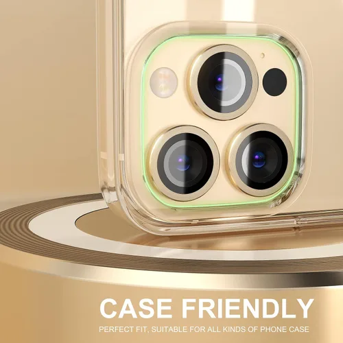 Vista 422 de Choiche Compatible para iPhone 16 Pro/iPhone 16 Pro Max Protector de Lente de Cámara, Vidrio Templado 9H Protector de Pantalla de Cubierta de Cámara