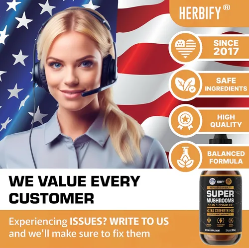 Vista 6 de Suplemento de hongos – Lions Mane Reishi Cordyceps Chaga Turkey Tail Inulina y más hongos para apoyo inmunológico, energía – Suplementos cerebrales