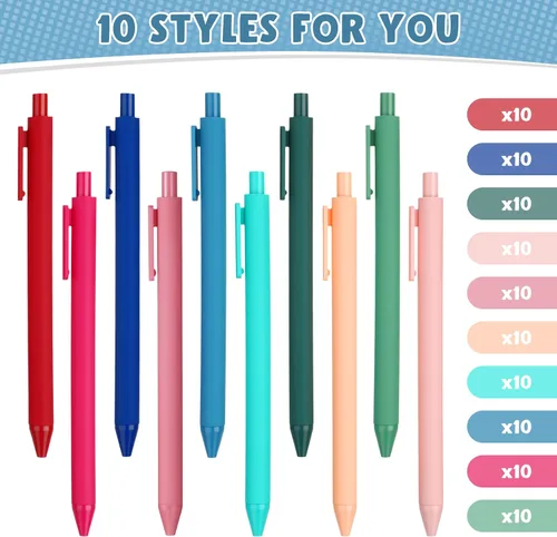Vista 2 de Teling 100 bolígrafos inspiradores a granel motivacionales a granel con frases divertidas, regalo de agradecimiento positivo para adultos de regreso