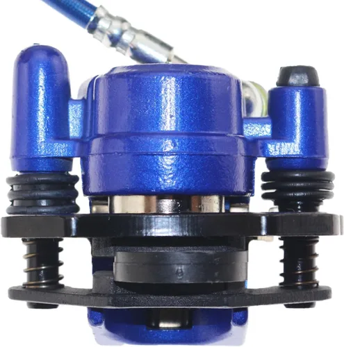 Vista 7 de PRO BAT Kit de pinza de cilindro maestro de montaje de freno hidráulico trasero con pastilla de freno extra para cuatrimoto Baja para go kart, Azul
