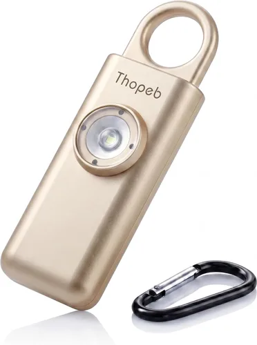 Vista 13 de La alarma de seguridad personal original para mujeres por mujeres, sonido de sirena fuerte, luz LED estroboscópica SOS, ten seguridad con la alarma