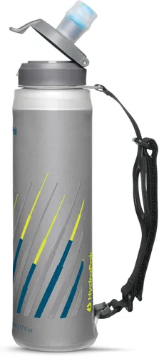 Vista 2 de HydraPak SkyFlask Speed - Botella de agua plegable para correr (350 ml, 500 ml, 500 ml aislada) - Correa ajustable, ligera, tapa a prueba