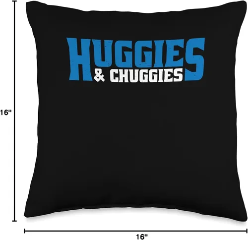Vista 4 de Huggies n Chuggies Huggies & Chuggies - Almohada de 16 x 16 pulgadas, multicolor