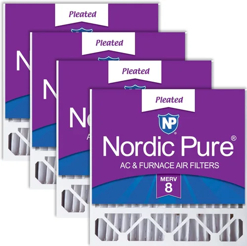 Vista 28 de Nordic Pure 20 x 20 x 5 (19_5/8 x 19_7/8 x 4_3/8) Honeywell/Lennox MERV 8 filtro de aire de repuesto, 1 paquete