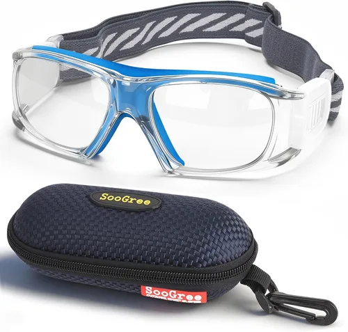 Vista 12 de SooGree Anteojos deportivos para hombres y mujeres, para baloncesto, fútbol, deportes, antiniebla, choque, colisión, gafas de uso