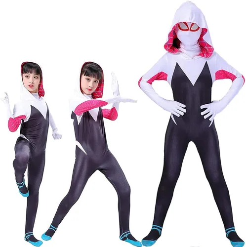 Vista 2 de YAVKELMY Disfraces para niños, disfraces de Halloween, disfraces de cosplay para niñas, trajes de vacaciones para niños