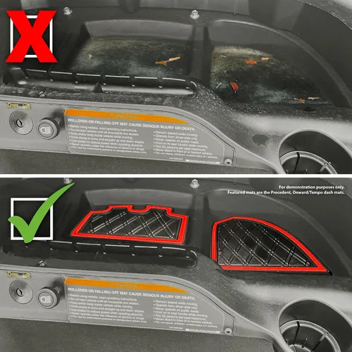 Vista 4 de Xtreme MATS Alfombrillas de tablero y carrito de golf para Club Car Tempo/Precedente/adelante 2025 y anteriores – Protección de superficie