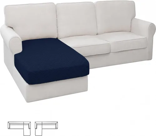 Vista 103 de XINEAGE Funda de diván para sofá en forma de L, fundas de sofá modular para mascotas, funda de asiento de sofá antideslizante lavable, fundas