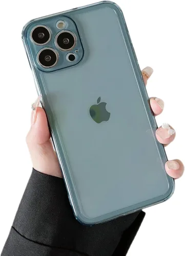 Vista 15 de ZTOFERA Funda para iPhone 7/8/SE 5.5 pulgadas, linda funda de silicona suave transparente con parachoques retro de color transparente a prueba