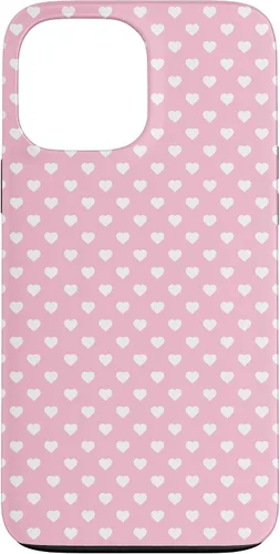 Vista 24 de Hearts Pattern Light Pink White Valentine Case for iPhone 17