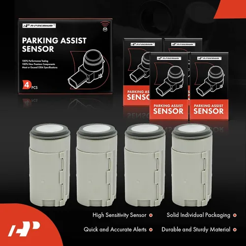 Vista 2 de A-Premium Sensor de asistencia de estacionamiento de respaldo inversa de 4 piezas compatible con modelos seleccionados de Mercedes-Benz - E300