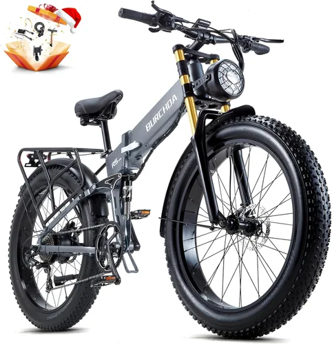 Vista 15 de Electric Bike for Adults 1500W Peak 30 MPH E-Bike 70-140 Mile, 48V 20/40 Ah Removable Battery, 26" Fat Tire Electric Dirt Bike, Full Suspension