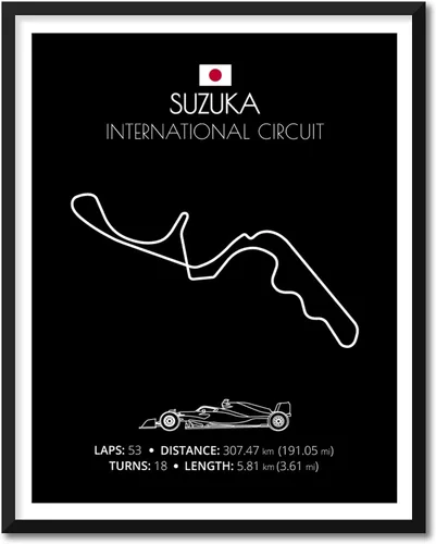 Vista 9 de Custom Car Posters Póster hecho a mano compatible con Autodromo Enzo e Dino Ferrari (Imola, Italia), póster de pista de carreras diseñado