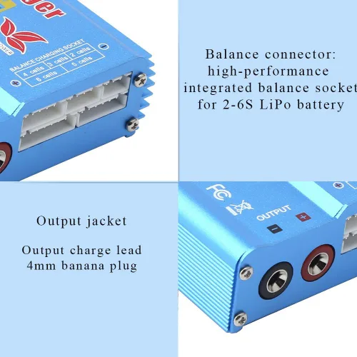 Vista 4 de Cargador/descargador para LiPo Lilon GoolRC B6 Mini Equilibrio Profesional Vida Batería NiCd NiMH PB RC