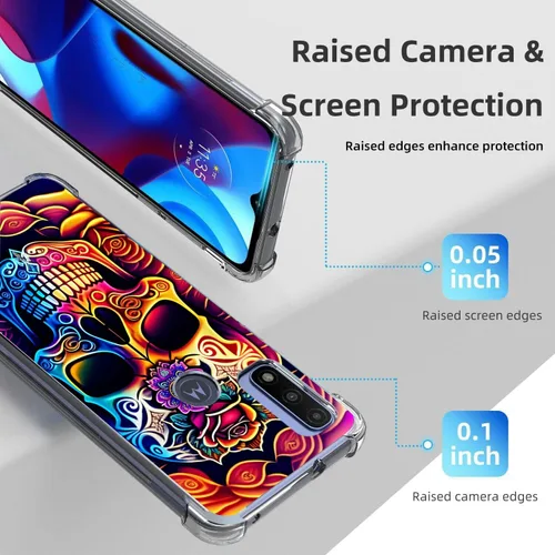 Vista 3 de Funda para Moto G Pure/Moto G Power 2022/Moto G Play 2023, funda protectora de cuerpo completo de TPU resistente a los arañazos para Motorola G Pure