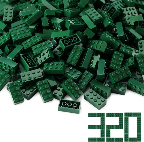 Vista 14 de 100 piezas 2 x 4 Ladrillos Piezas Negras Partes Clásico Juego Creativo Bloques de Construcción Juego de Partes Accesorios de Juguete Compatibles